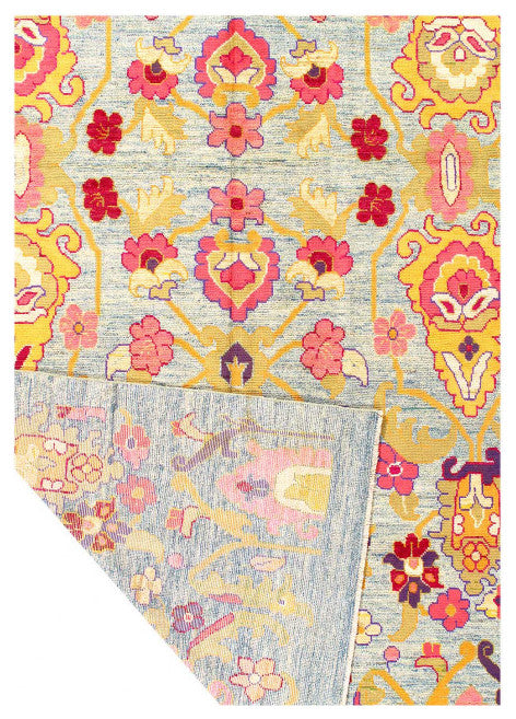 Fine Hand Knotted Persian Sultanabad Rug 6'6"x9'9"
