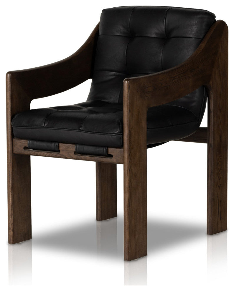 Halston Dining Armchair Heirloom Black, Terra Brown Ash
