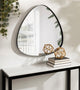 Rollo Framed Triangle Mirror, Black 24x24