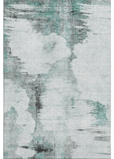 Premium Machine Washable Mayfield AMF710 Teal 9' x 12' Rug