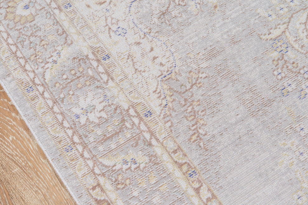 Isabella ISA-1 Machine Made Area Rug, Gray, 9'3"x11'10"