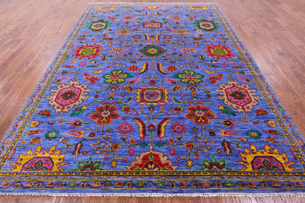 9' 1" X 11' 9" Persian Heriz Serapi Hand Knotted Wool Rug - Q13701
