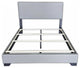86" X 63" X 47" Queen Gray Pu Bed