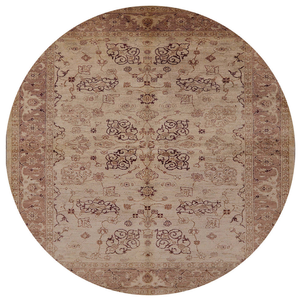 Ahgly Company Indoor Round Mid-Century Modern Area Rugs, 3' Round