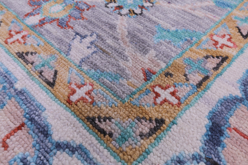 10' Square William Morris Handmade Wool Rug - Q14971