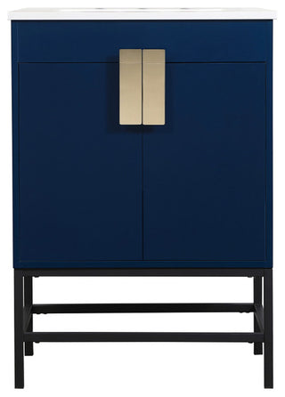 Home Living 19" Modern Blue-Light Bathroom Vanity