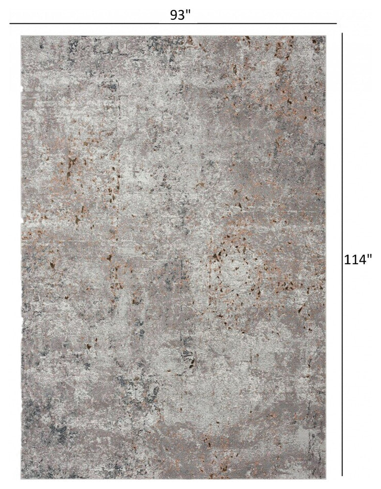 8??x 10??Light Gray Modern Abstract Area Rug