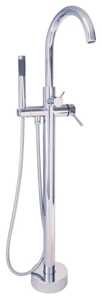 Free Standing Tub Filler, Polished Chrome