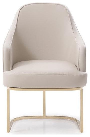 Gray Gold Modern Dining Chair