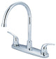 Accent Two Handle Kitchen Faucet, Polished Chrome