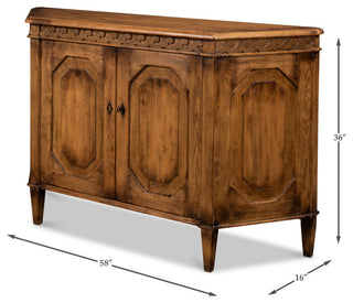 Wrenn Credenza Brown Cabinet for Living Room