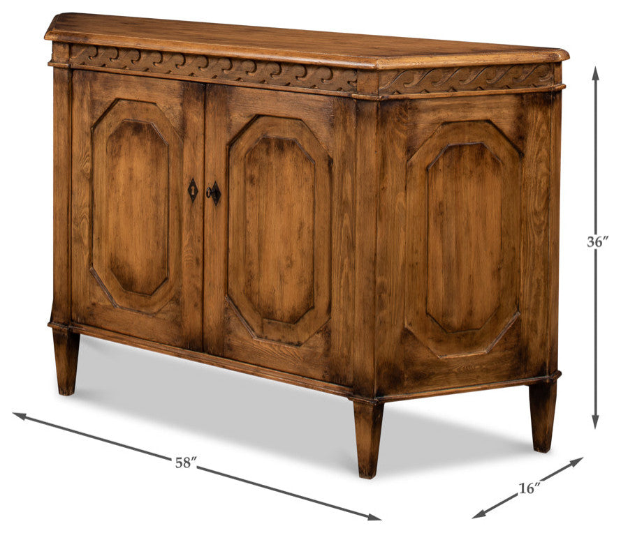 Wrenn Credenza Brown Cabinet for Living Room