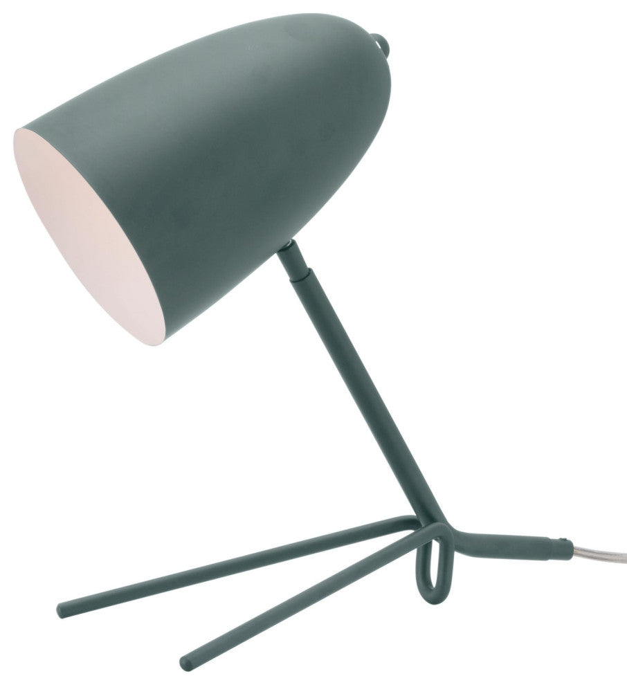 Table Lamp, Steel Metal, Green, Kitchen Lounge Cafe Bistro Lobby Hospitality