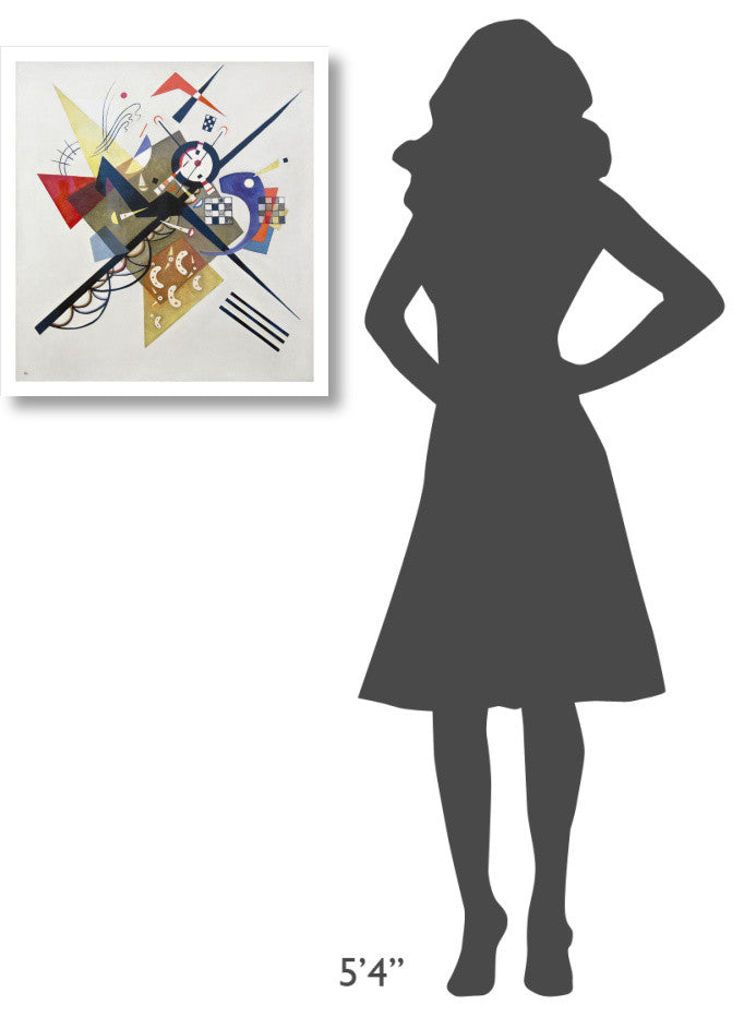 "On White II, 1923" Digital Paper Print by Wassily Kandinsky, 22"x24"