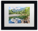 Pierre Leclerc 'Golden Ears Serenity' Matted Art, Black Frame, White, 14x11