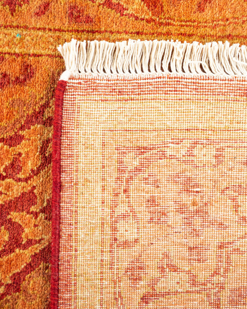 Mogul, One-of-a-Kind Hand-Knotted Area Rug Orange, 2'7"x11'7"