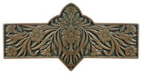 Dianthus Pull, Antique-Style Brass-Sage