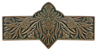 Dianthus Pull, Antique-Style Brass-Sage
