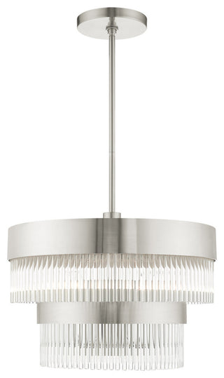 Livex Lighting Norwich 5 Light Brushed Nickel Chandelier