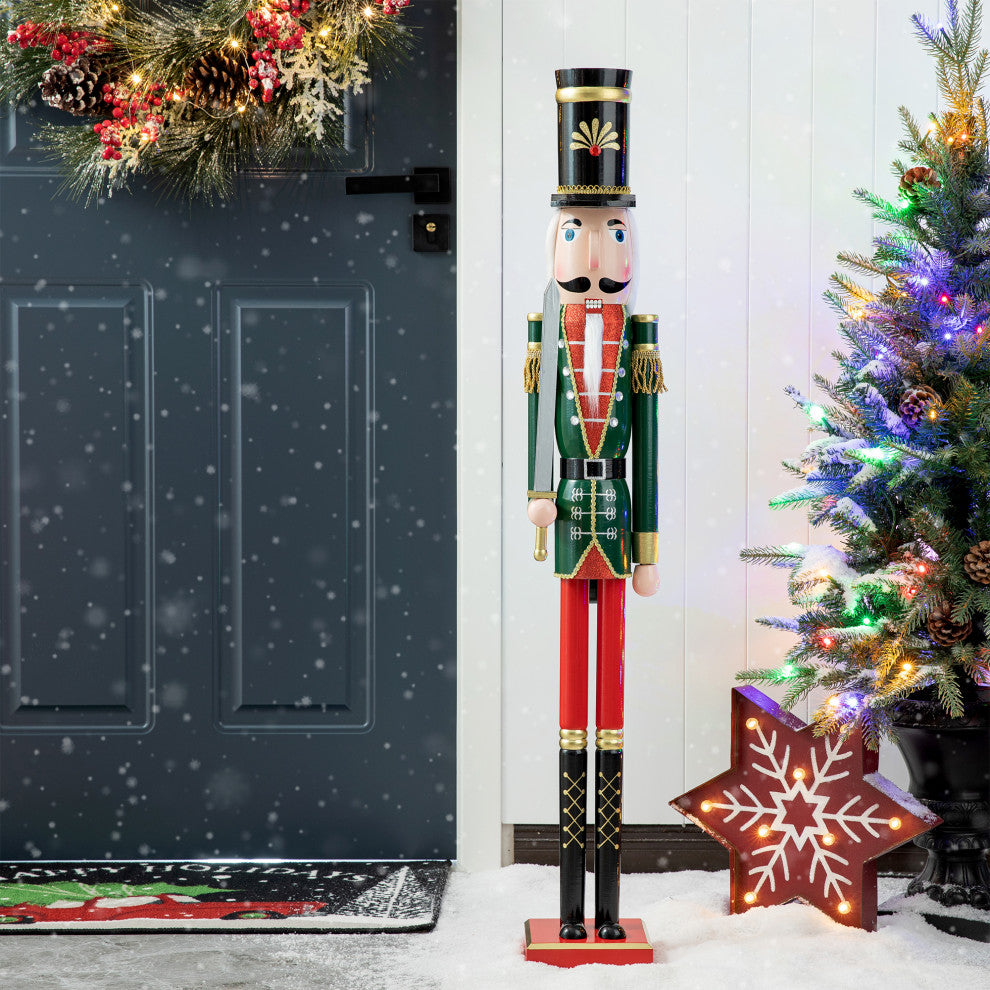 42"H Wooden Christmas Soldier Nutcracker