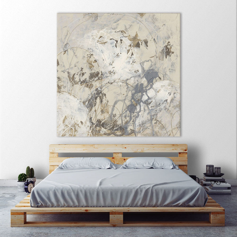 "Impasto Gesture I" Fine Art Giant Canvas Print, 54"x54"