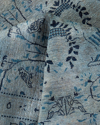Fine Vibrance, One-of-a-Kind Hand-Knotted Area Rug Gray, 8'1"x10'2"