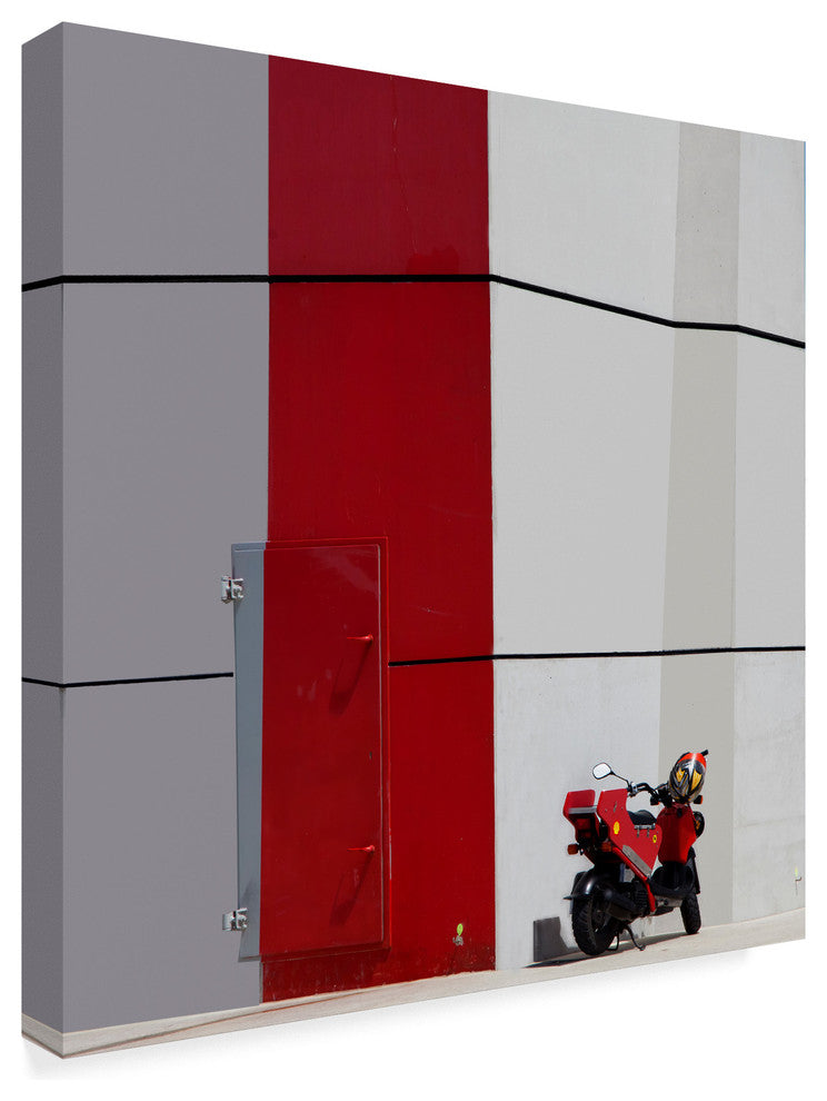 Yvette Depaepe 'Colors And Lines' Canvas Art, 14"x14"