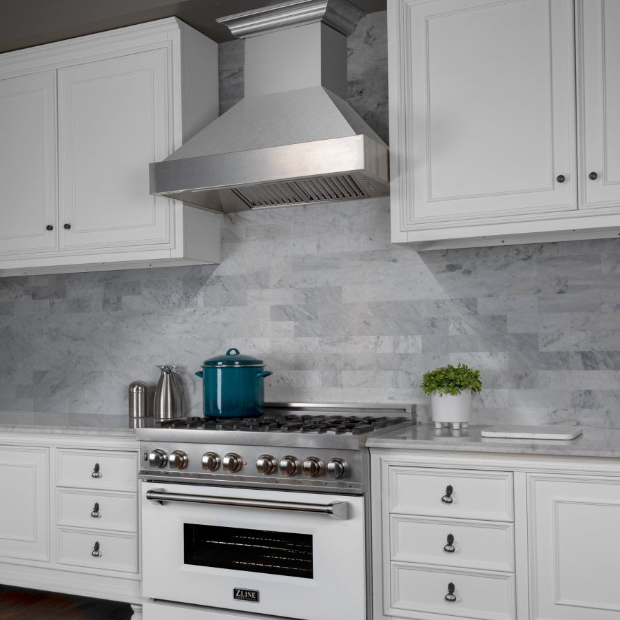 DuraSnow Stainless Steel Range Hood with DuraSnow Shell