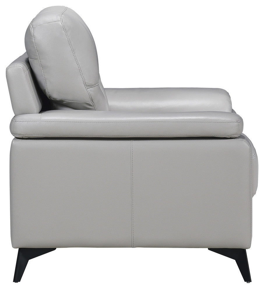 Selles Sofa Collection, Silver Gray, Accent Chair
