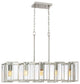 Pivot 5-Light Island, Satin Platinum