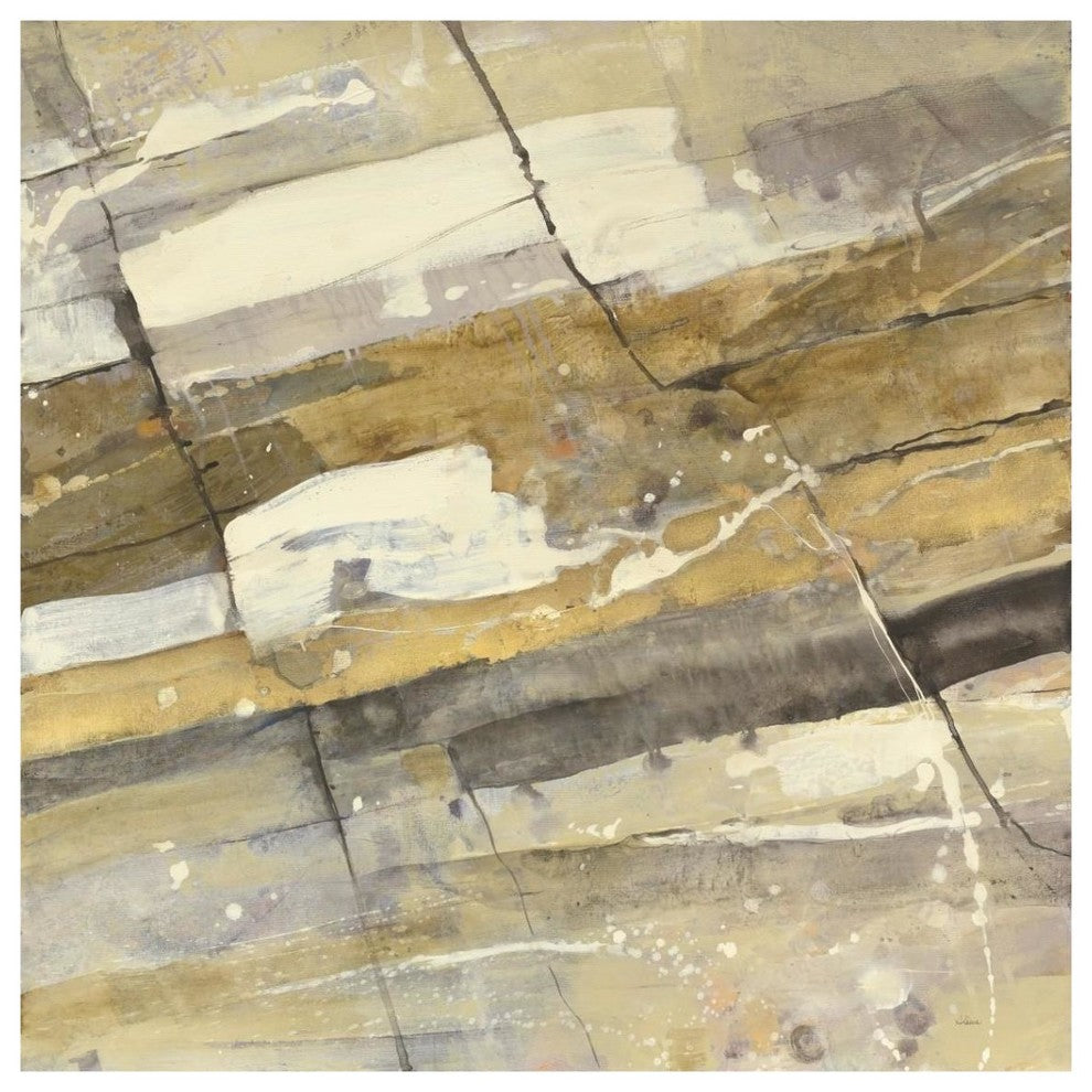 "Gold Streak" Digital Paper Print by Albena Hristova, 38"x38"
