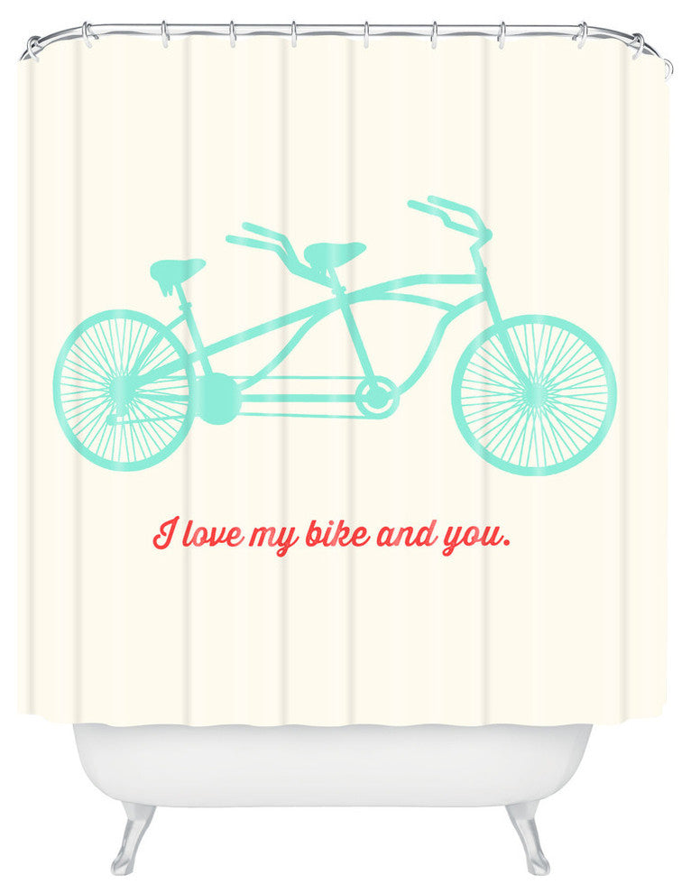 Allyson Johnson My Bike And You Shower Curtain