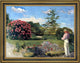 Jean Frederic Bazille the Little Gardener Framed Premium Canvas Print, 18"x24"