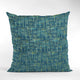 Sapphire New Planet Cut Velvet Luxury Throw Pillow, Double sided 22"x22"