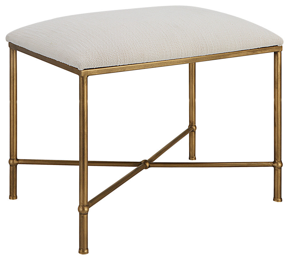 Uttermost Avenham Small Gold Framed bench