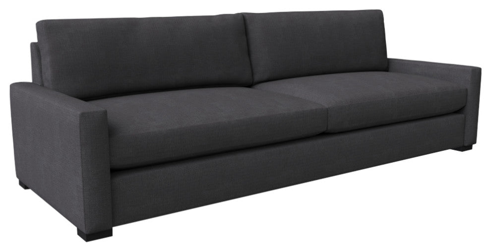 Nativa Interiors Revolution Sofa 105", Charcoal, Depth: Deep Plush