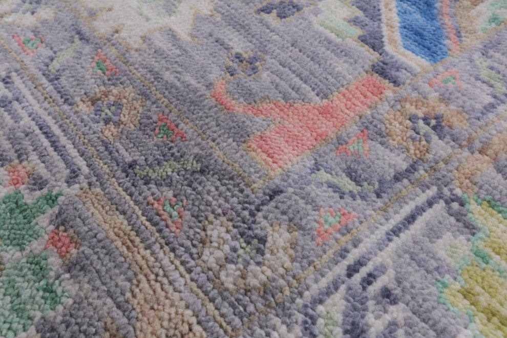 8' 4" X 10' 3" Hand Knotted Turkish Oushak Wool Rug - Q13438