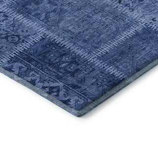 Premium Machine Washable Mayfield AMF635 Navy 1'8" x 2'6" Rug
