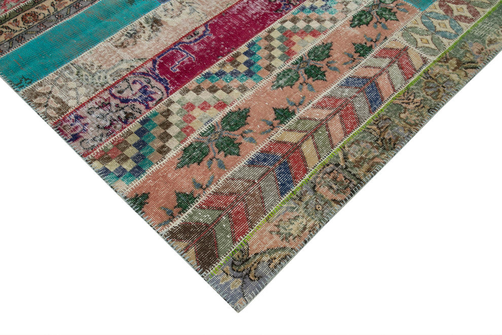 Rug N Carpet - Handmade Anatolian 6' 8" x 10' 0" Rustic Patchwork Area Rug