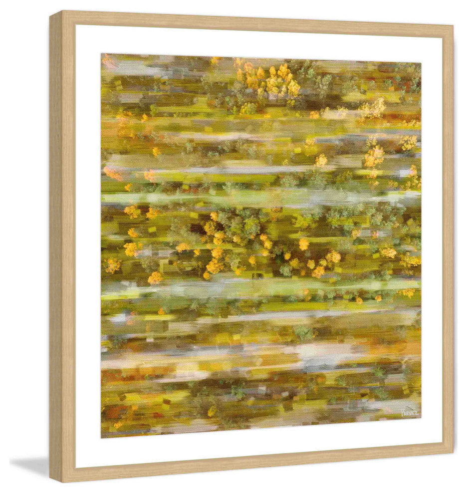 "In The Bushes" Framed Painting Print , 12"x12"