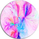 Christmas Fireworks Pink, Digital Art Round Wall Art, 11"