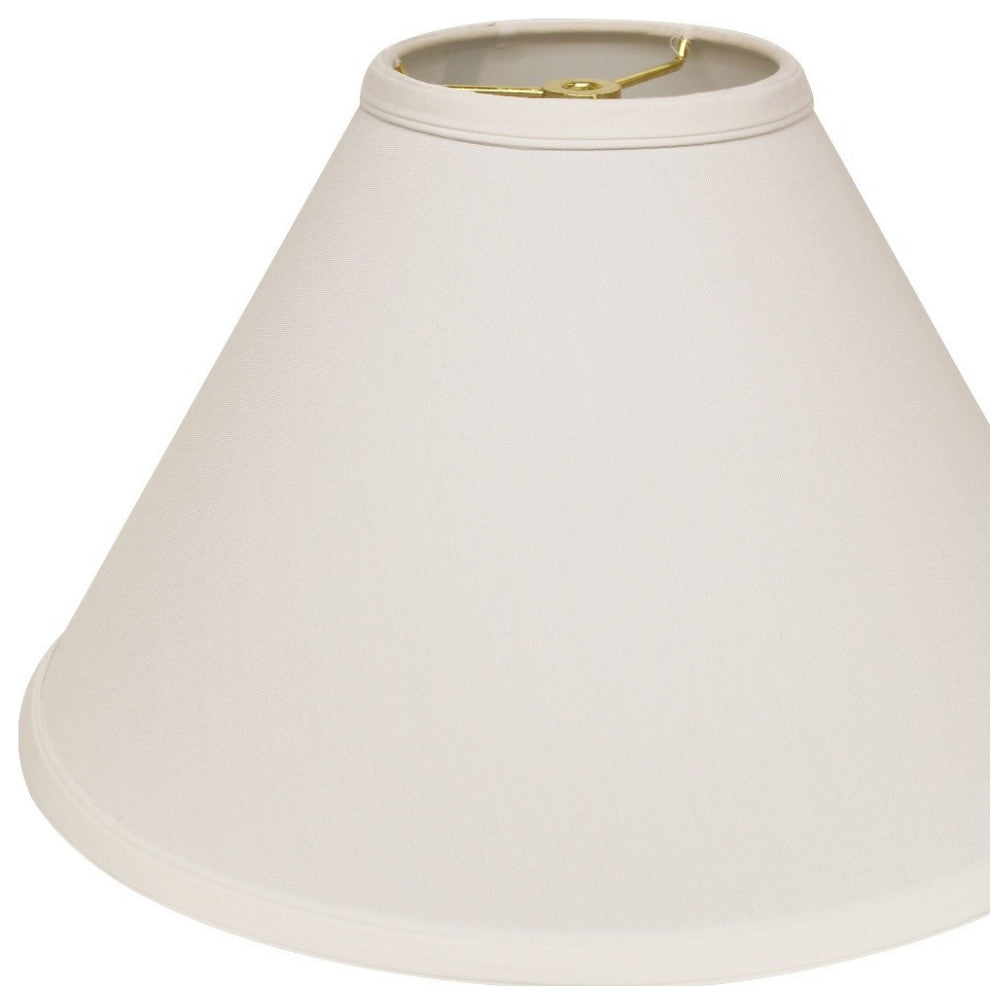 13" White Deep Cone No Slub Lampshade