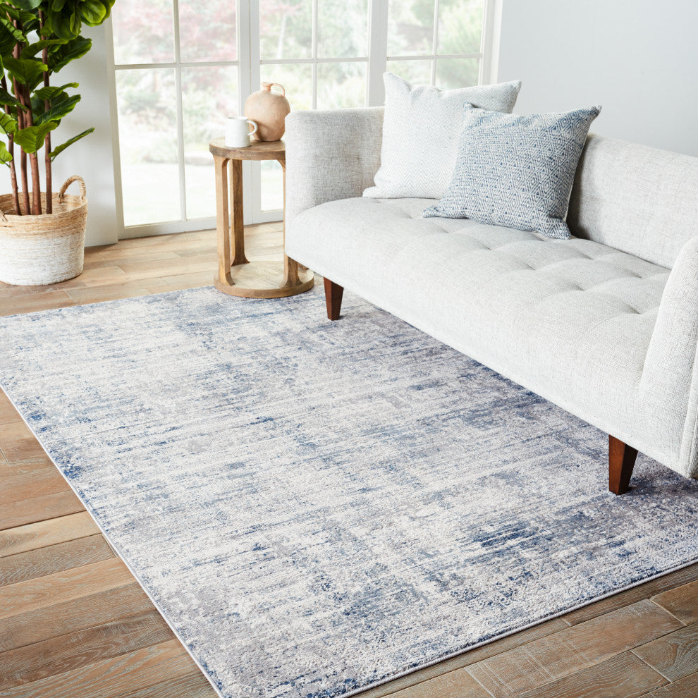 Vibe by Jaipur Living Werner Tribal Gray/Blue Area Rug, 5'x8'