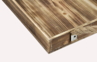 Rope Handle Wooden Tray