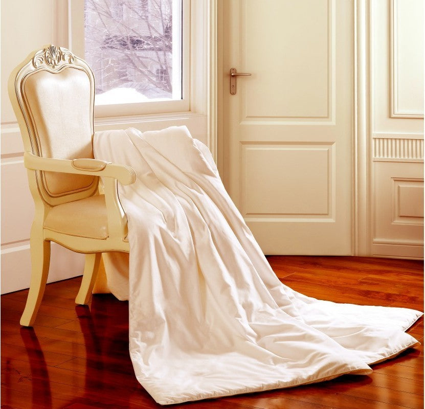 Silk Camel Silk Comforter, 100% Mulberry Silk, Twin, 68x90", Winter Season