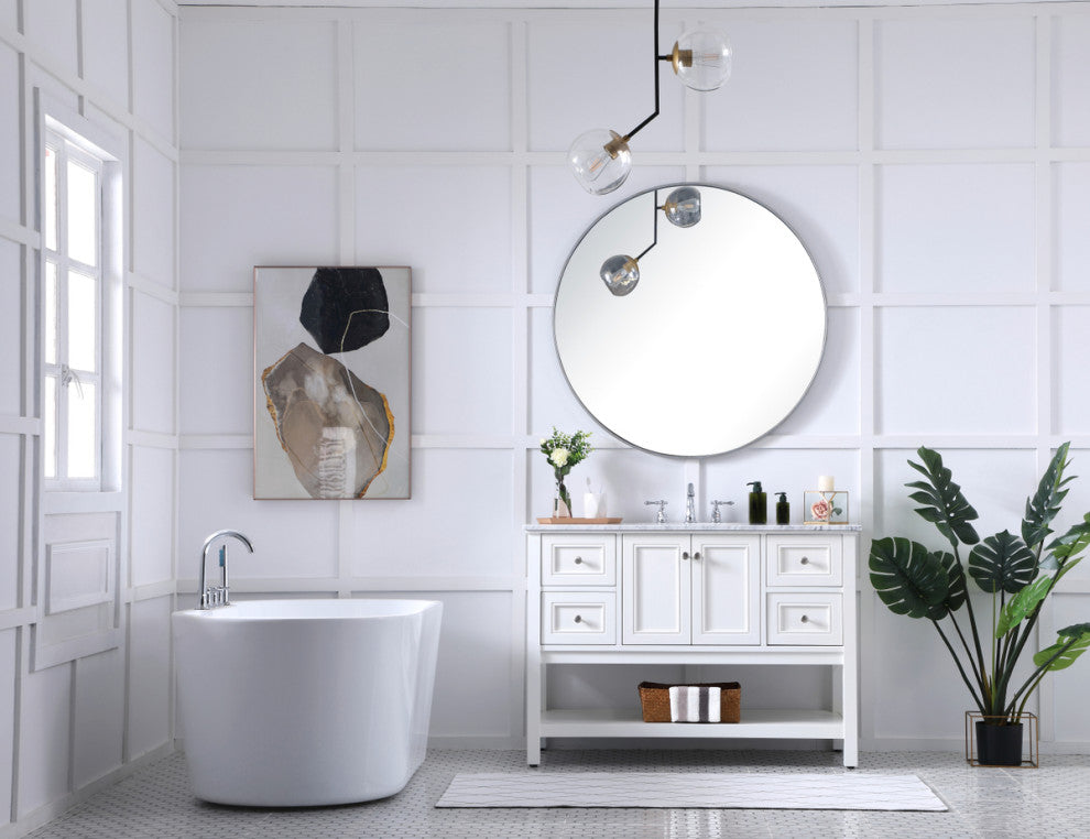 Matilda 48" Single Bathroom Vanity Set, White