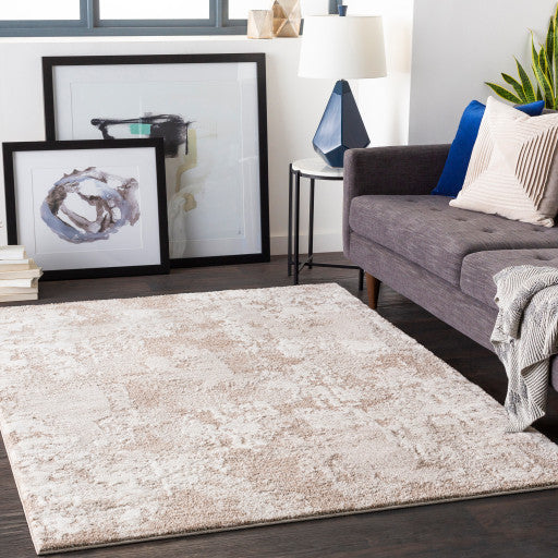 Surya Venice VNE-2307 2'7"x7'3" Rug, Light Gray/Camel/Ivory