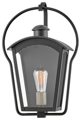 Hinkley Yale Medium Wall Mount Lantern, Black