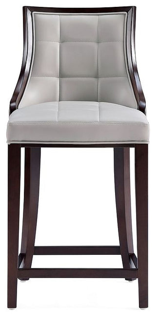 Manhattan Comfort Fifth Avenue Counter Stool, Light Grey, Single