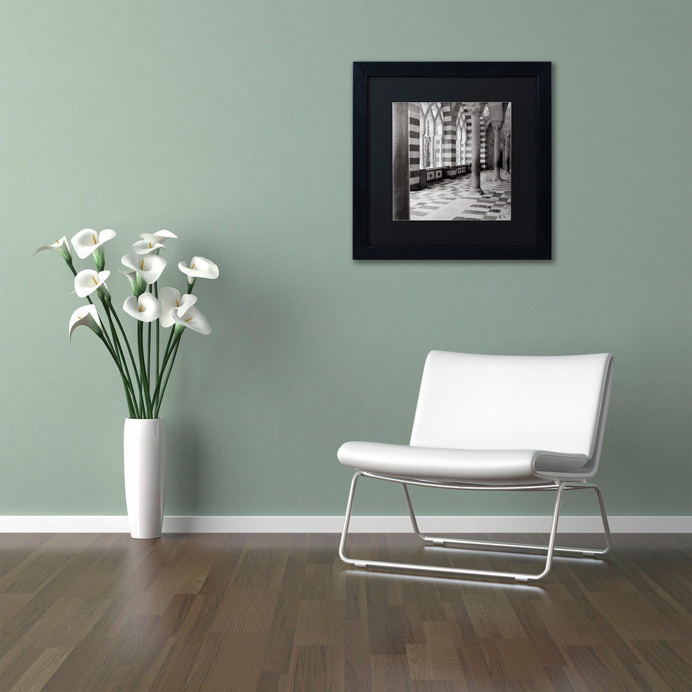 Alan Blaustein ''St Andrea II'' Art, Black Frame, Black Mat, 11x11